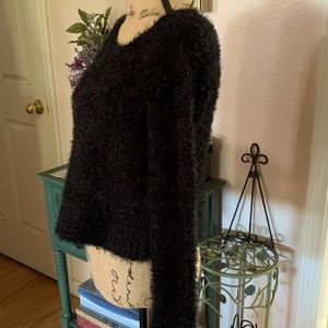 MUDD Black Fuzzy Sweater Size M